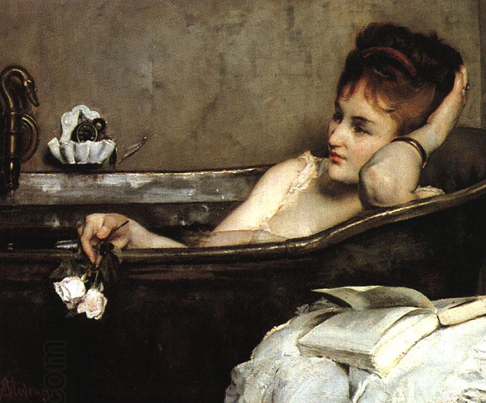 Alfred Stevens The Bath (san06) oil painting picture